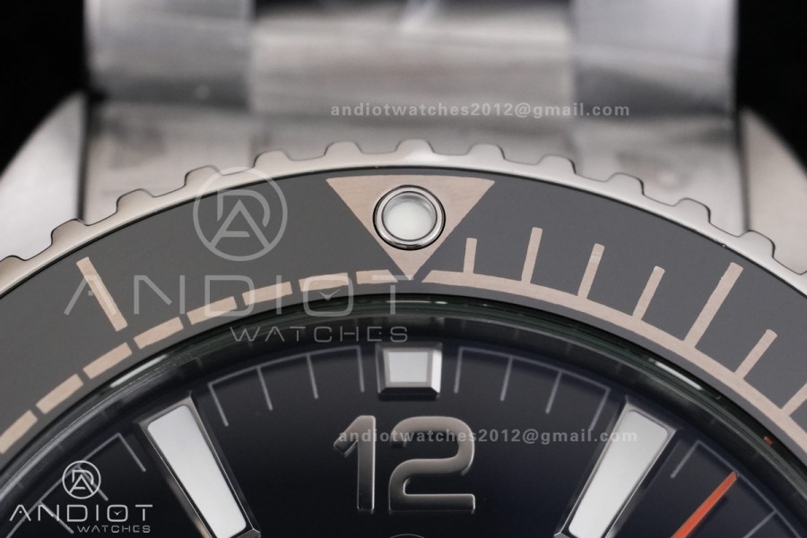 Planet Ocean 39.5mm Black Ceramic Bezel SS V4 VSF 1:1 Best Edition Black Dial On SS Bracelet Super Clone Asian 8800