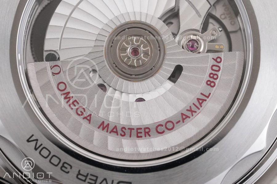 Seamaster 300M Diver SS VSF 1:1 Best Edition Black/Orange Dial on SS Mesh Bracelet VS8806 Super Clone