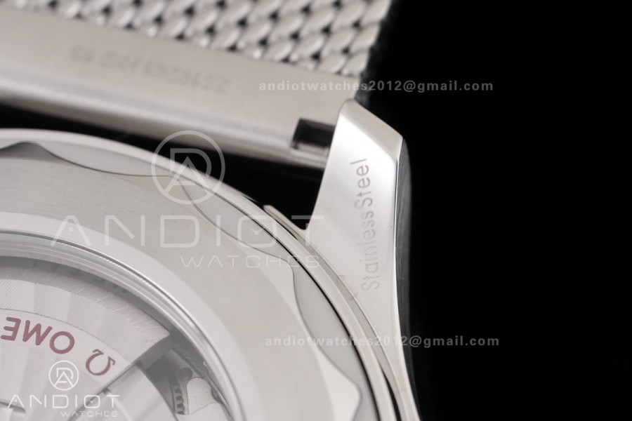 Seamaster 300M Diver SS VSF 1:1 Best Edition Black/Orange Dial on SS Mesh Bracelet VS8806 Super Clone