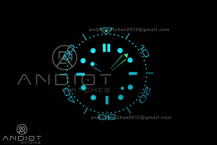 Seamaster 300M Diver SS VSF 1:1 Best Edition Black/Orange Dial on SS Mesh Bracelet VS8806 Super Clone