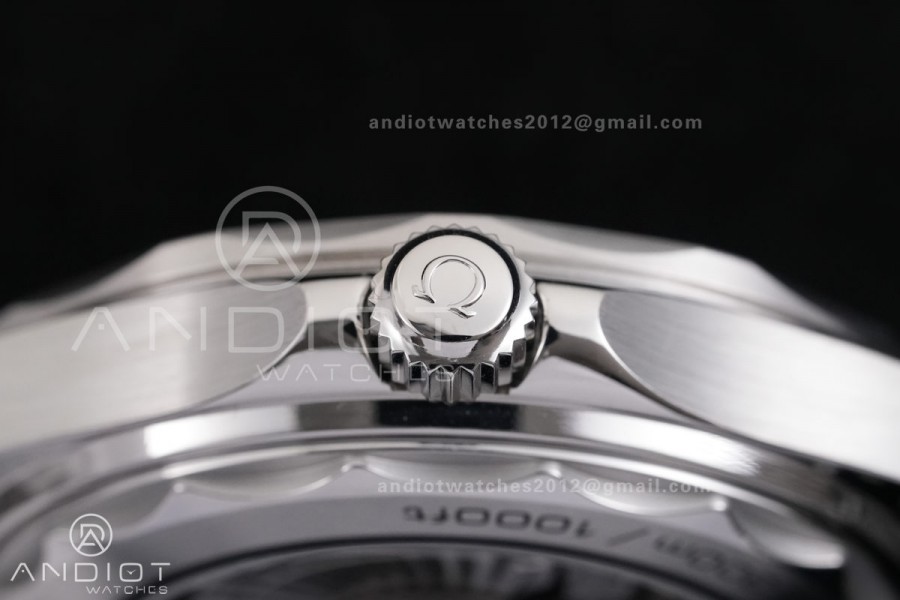 Seamaster 300M Diver SS VSF 1:1 Best Edition Black/Orange Dial on SS Mesh Bracelet VS8806 Super Clone