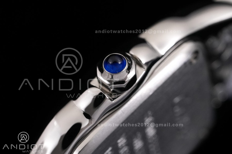 Panthère 22mm BVF 1:1 Best Edition SS Gray Sunburst Dial on SS Bracelet Ronda Quartz