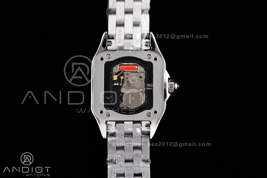 Panthère 22mm BVF 1:1 Best Edition SS Gray Sunburst Dial on SS Bracelet Ronda Quartz