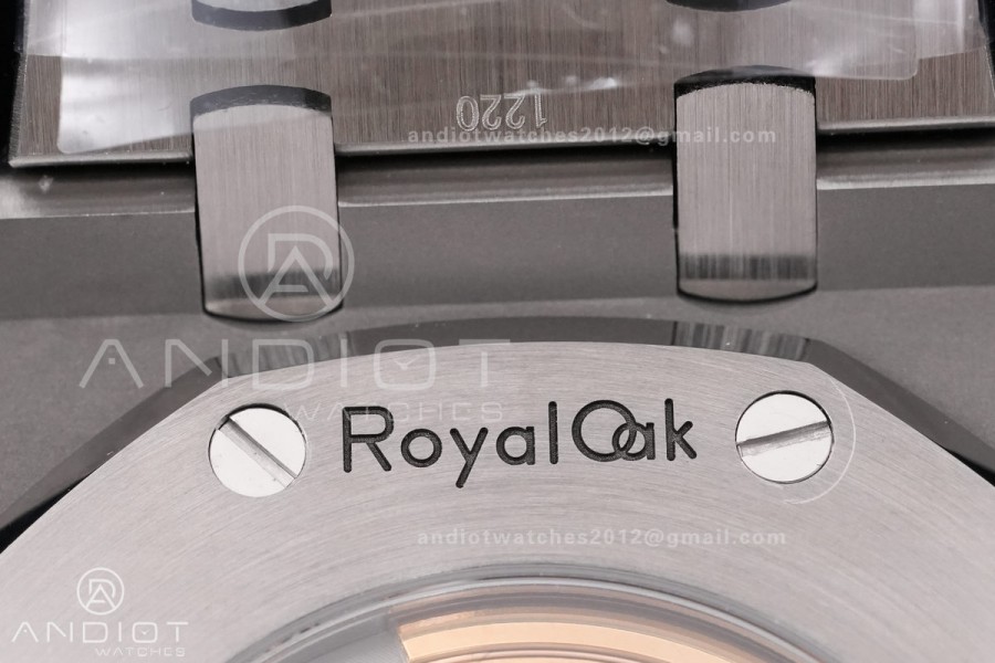 Royal Oak 41mm 15400 SS APSF 1:1 Best Edition Gray Textured Dial on SS Bracelet SA3120 Super Clone V3