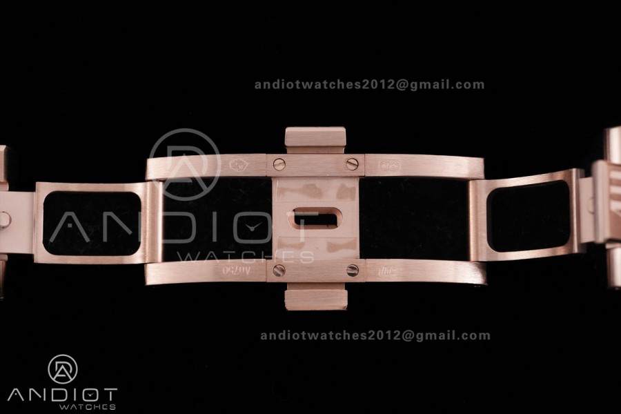 Royal Oak 41mm 15400 RG APSF 1:1 Best Edition Grey Textured Dial on RG Bracelet SA3120 Super Clone V3