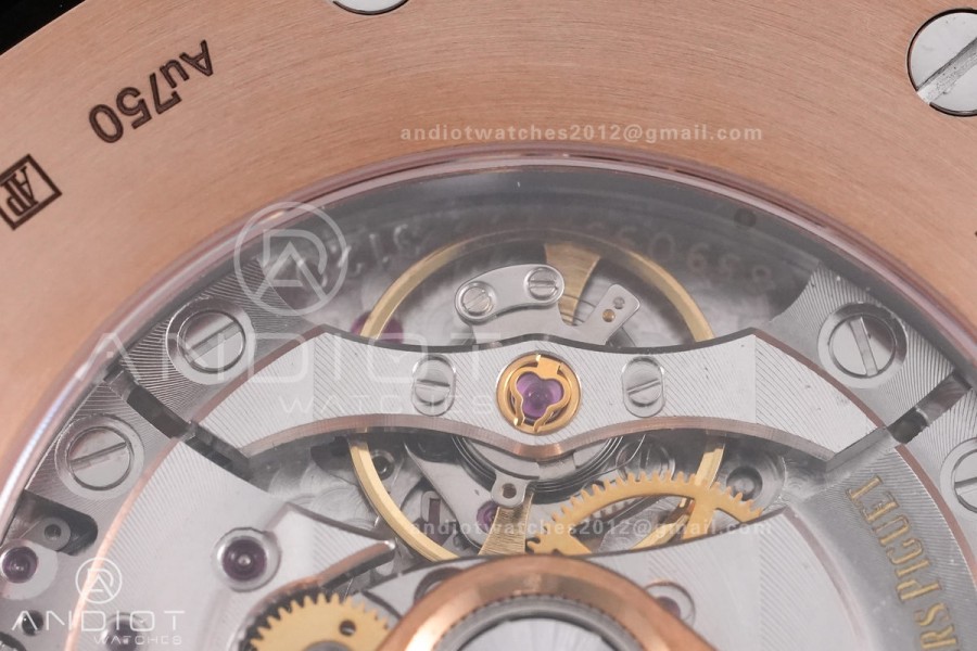 Royal Oak 41mm 15400 RG APSF 1:1 Best Edition Grey Textured Dial on RG Bracelet SA3120 Super Clone V3