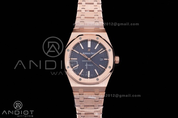 Royal Oak 41mm 15400 RG APSF 1:1 Best Edition Blue...