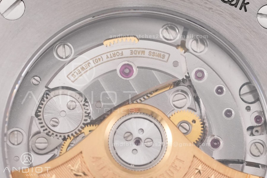 Royal Oak 41mm 15400 SS APSF 1:1 Best Edition White Textured Dial on SS Bracelet SA3120 Super Clone V3