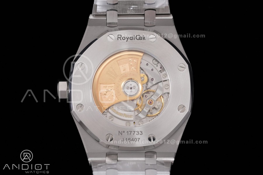 Royal Oak 41mm 15400 SS APSF 1:1 Best Edition White Textured Dial on SS Bracelet SA3120 Super Clone V3