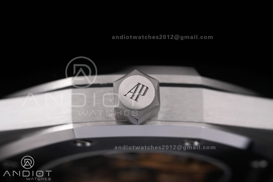 Royal Oak 41mm 15400 SS APSF 1:1 Best Edition Blue Textured Dial on SS Bracelet SA3120 Super Clone V3