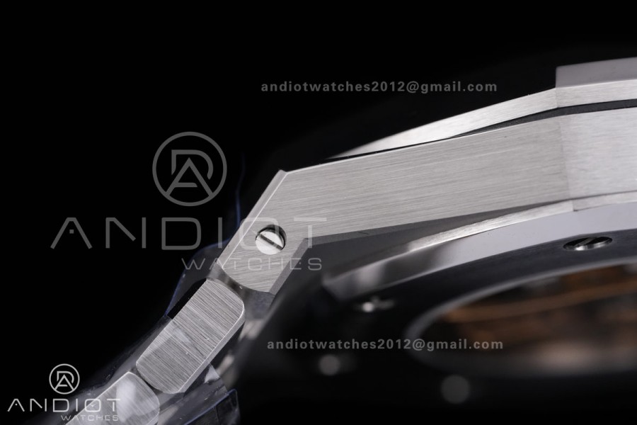 Royal Oak 41mm 15400 SS APSF 1:1 Best Edition Blue Textured Dial on SS Bracelet SA3120 Super Clone V3