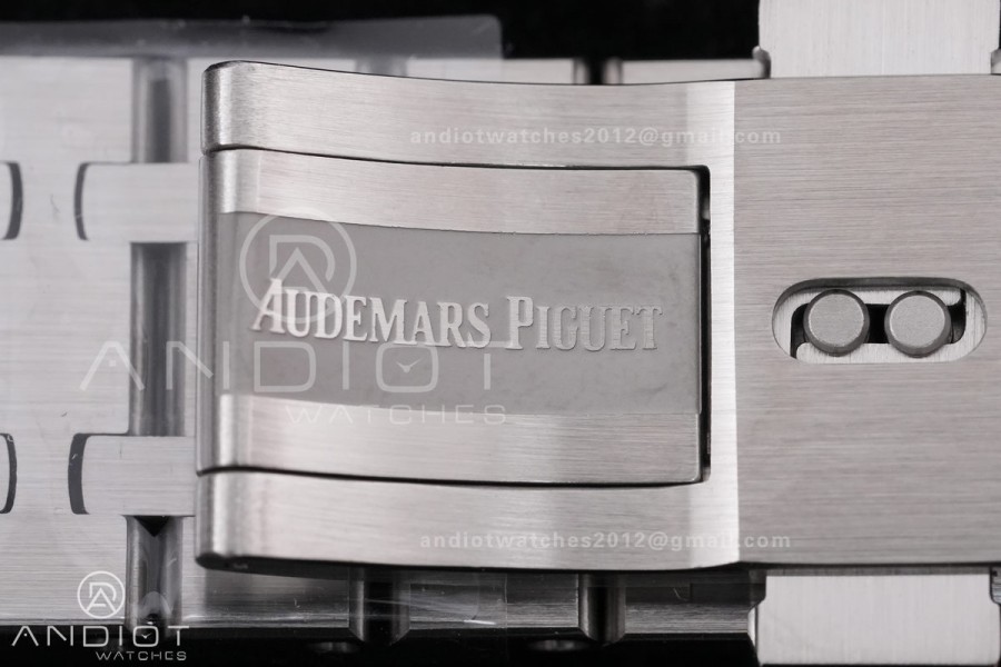 Royal Oak 41mm 15400 SS APSF 1:1 Best Edition Blue Textured Dial on SS Bracelet SA3120 Super Clone V3