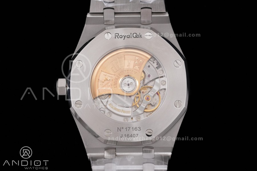 Royal Oak 41mm 15400 SS APSF 1:1 Best Edition Blue Textured Dial on SS Bracelet SA3120 Super Clone V3