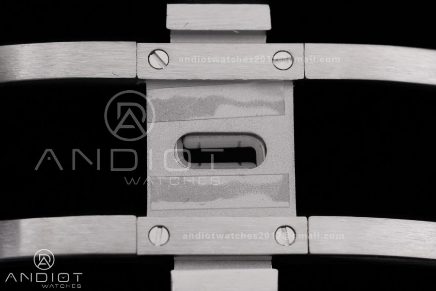 Royal Oak 41mm 15400 SS APSF 1:1 Best Edition Black Textured Dial on SS Bracelet SA3120 Super Clone V3