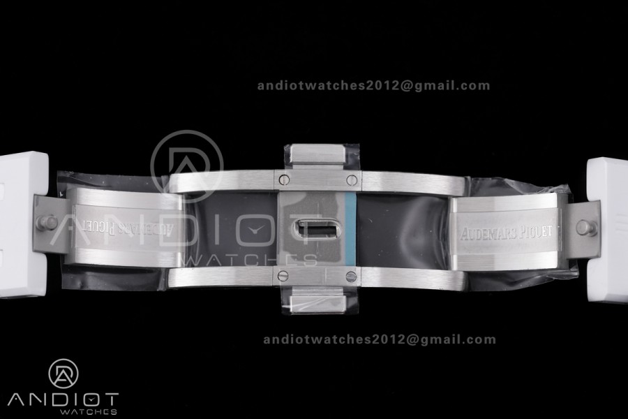 Royal Oak 15500 White Ceramic APSF 1:1 Best Edition Takashi Murakami SA4302 Super Clone