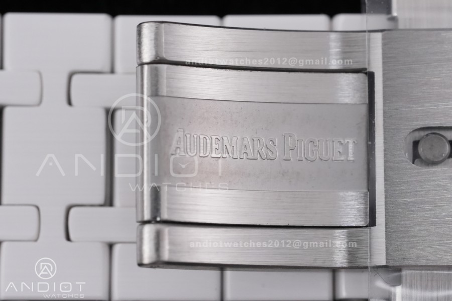 Royal Oak 15500 White Ceramic APSF 1:1 Best Edition Takashi Murakami SA4302 Super Clone