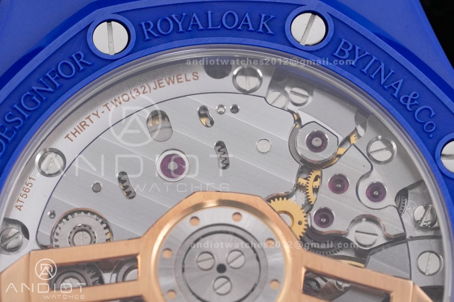 Royal Oak 15500 Blue Ceramic APSF 1:1 Best Edition Takashi Murakami SA4302 Super Clone