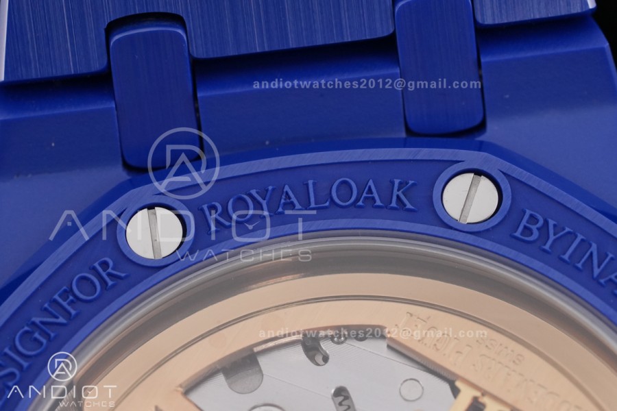 Royal Oak 15500 Blue Ceramic APSF 1:1 Best Edition Takashi Murakami SA4302 Super Clone