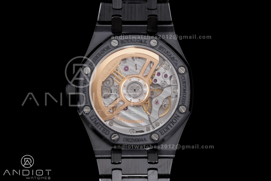 Royal Oak 15500 Black Ceramic APSF 1:1 Best Edition Takashi Murakami SA4302 Super Clone