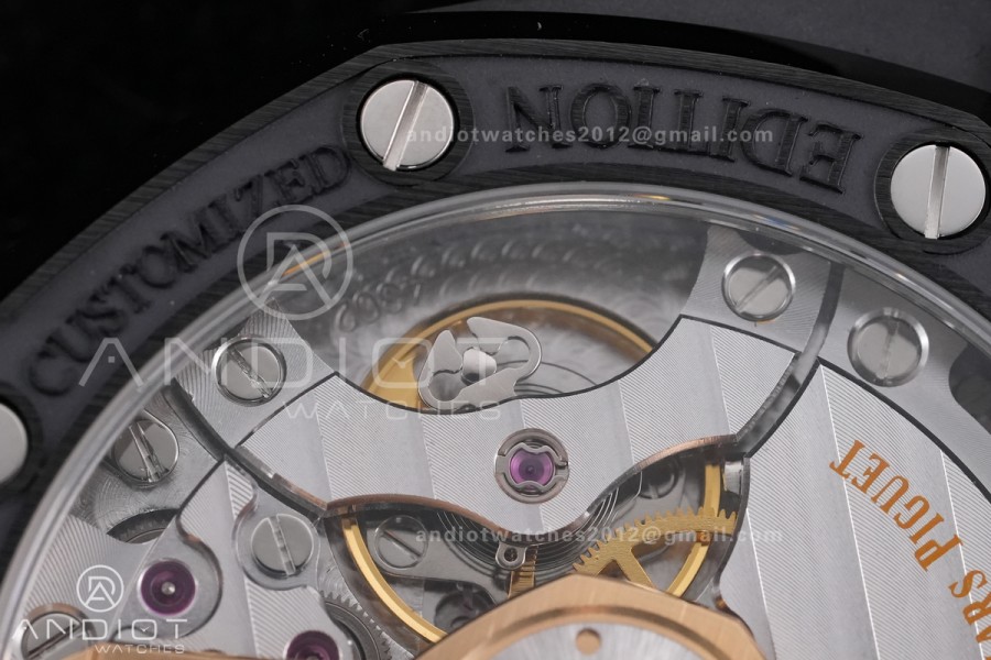 Royal Oak 15500 Black Ceramic APSF 1:1 Best Edition Takashi Murakami SA4302 Super Clone