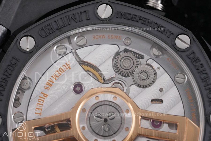 Royal Oak 15500 Black Ceramic APSF 1:1 Best Edition Takashi Murakami SA4302 Super Clone