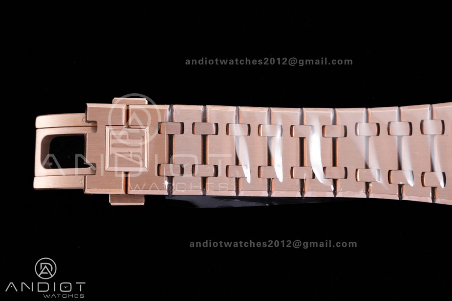 Royal Oak 15510 RG APSF 1:1 Best Edition Blue Dial on RG Bracelet SA4302 Super Clone V2