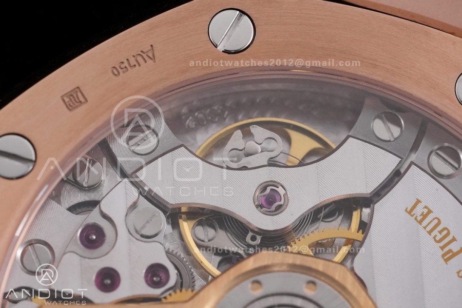 Royal Oak 15510 RG APSF 1:1 Best Edition Black Dial on RG Bracelet SA4302 Super Clone V2