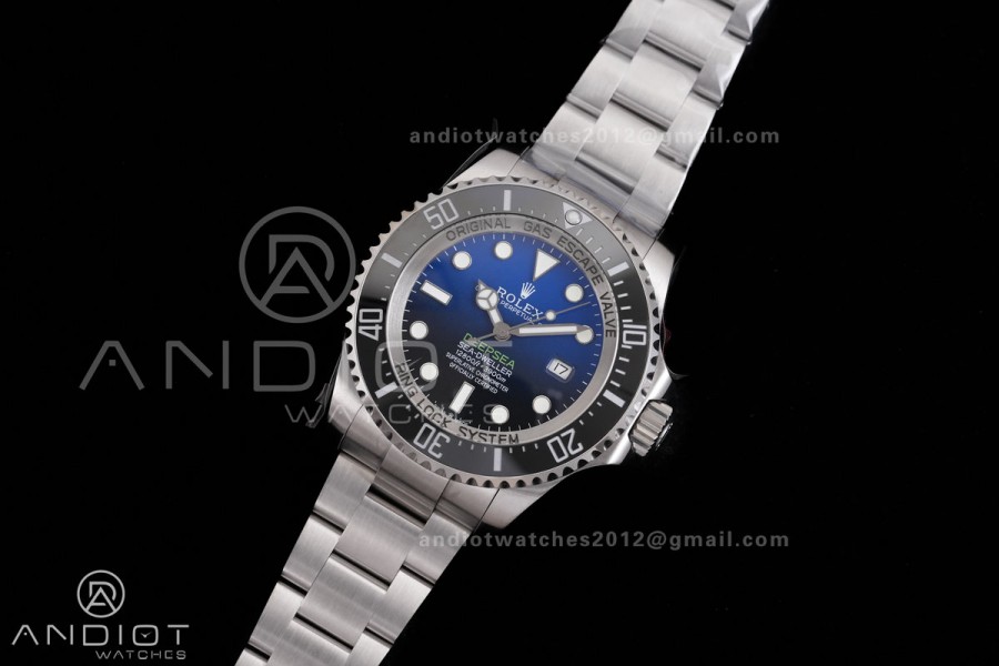 Sea Dweller DeepSea D-Blue 126660 QF 1:1 James Cameron Best Edition 904L SS Case and Bracelet QF3235