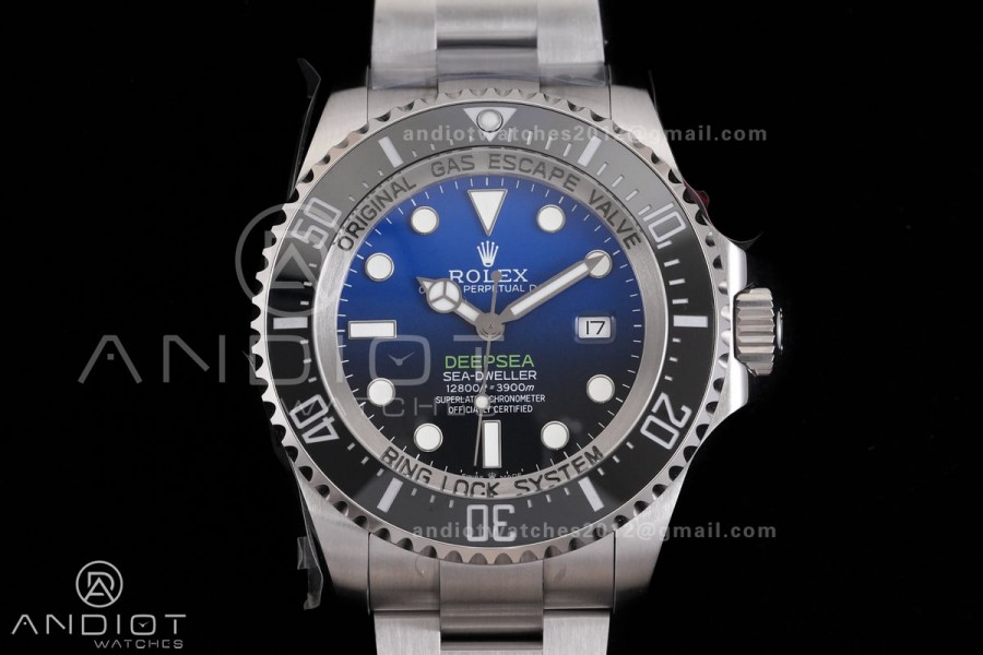 Sea Dweller DeepSea D-Blue 126660 QF 1:1 James Cameron Best Edition 904L SS Case and Bracelet QF3235