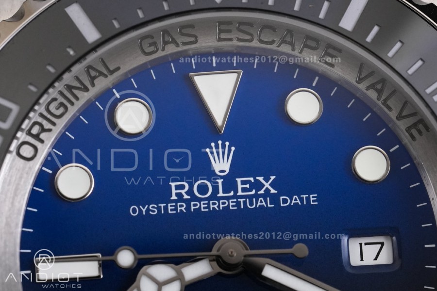 Sea Dweller DeepSea D-Blue 126660 QF 1:1 James Cameron Best Edition 904L SS Case and Bracelet QF3235