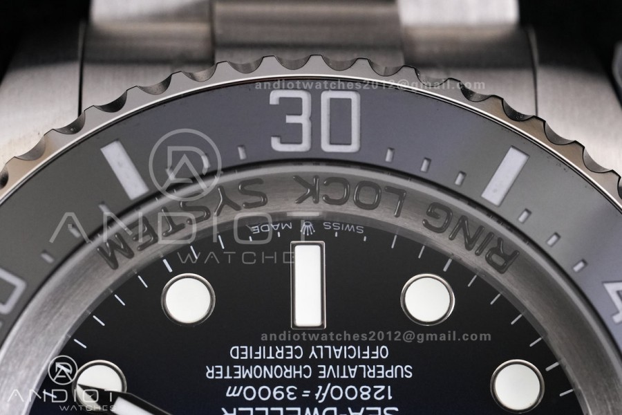 Sea Dweller DeepSea D-Blue 126660 QF 1:1 James Cameron Best Edition 904L SS Case and Bracelet QF3235