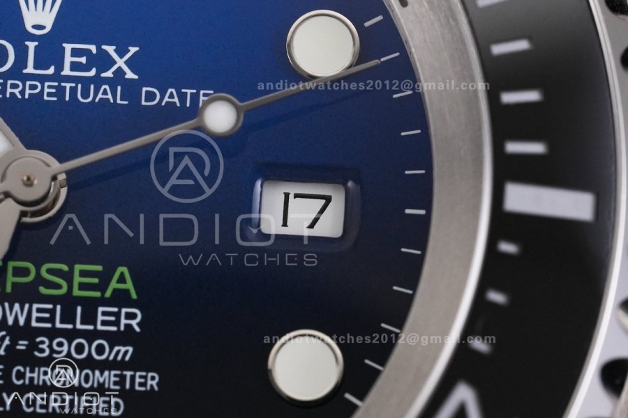 Sea Dweller DeepSea D-Blue 126660 QF 1:1 James Cameron Best Edition 904L SS Case and Bracelet QF3235