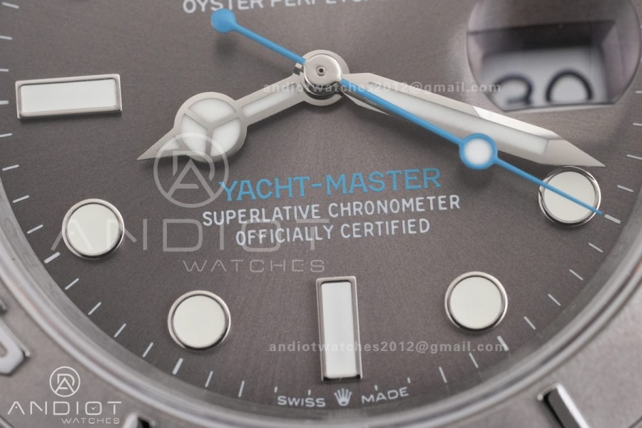 Yacht-Master 126622 904L Steel QF 1:1 Best Edition Gray Dial on SS Bracelet QF3235