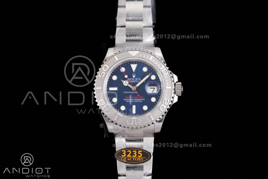 Yacht-Master 126622 904L Steel QF 1:1 Best Edition Blue Dial on SS Bracelet QF3235