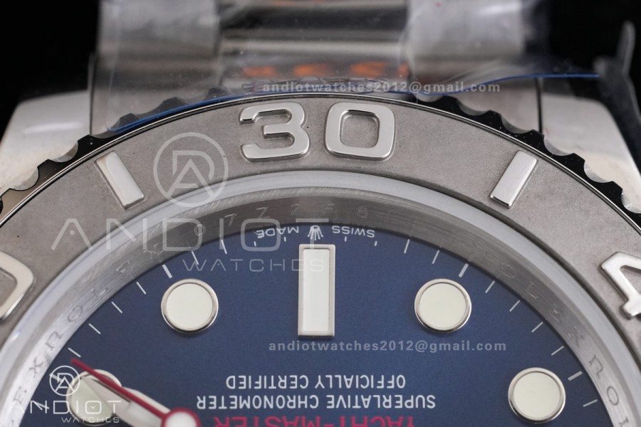 Yacht-Master 126622 904L Steel QF 1:1 Best Edition Blue Dial on SS Bracelet QF3235