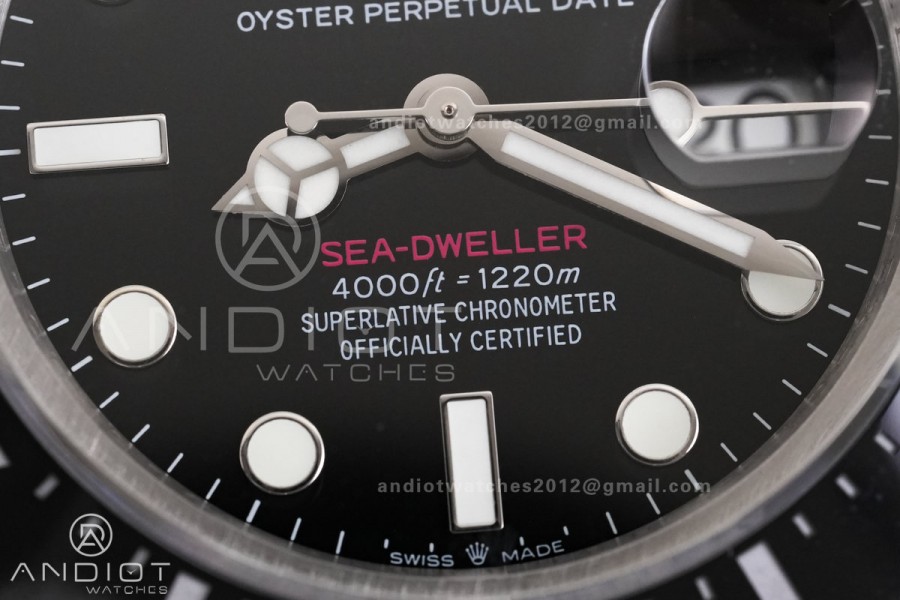 Sea Dweller 126600 QF 1:1 Best Edition 904L SS Case and Bracelet QF3235