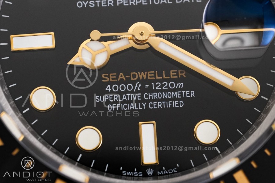 Sea Dweller 126603 QF 1:1 Best Edition 904L SS/YG Case and Bracelet QF3235