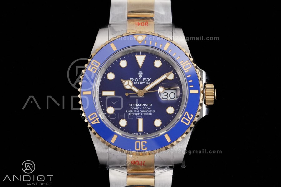 Submariner 41mm 126613 LB QF 1:1 Best Edition 904L SS/YG Case and Bracelet Blue Dial QF3235