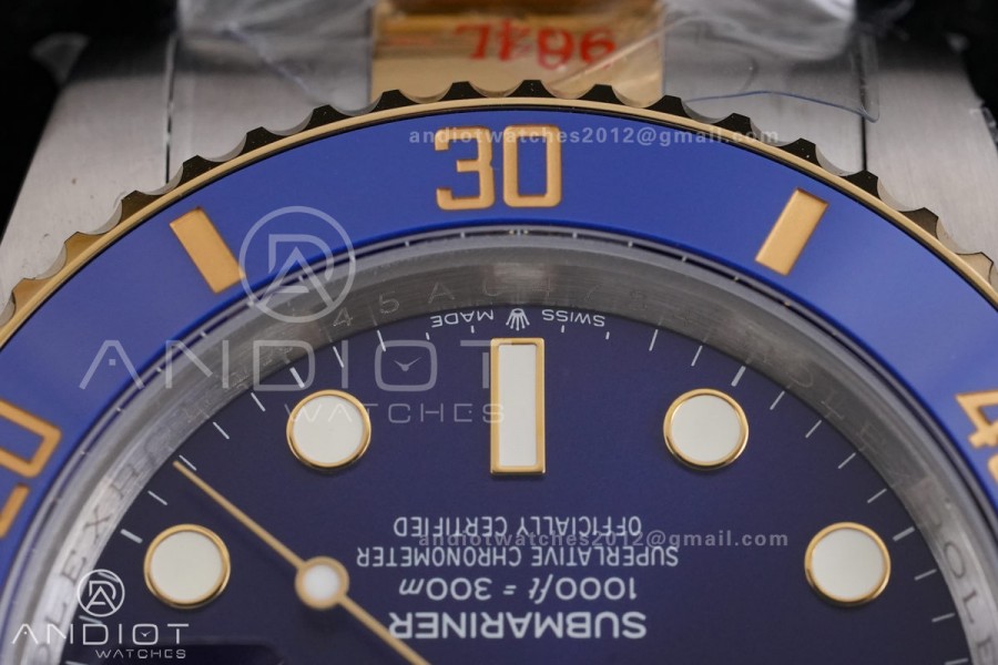 Submariner 41mm 126613 LB QF 1:1 Best Edition 904L SS/YG Case and Bracelet Blue Dial QF3235