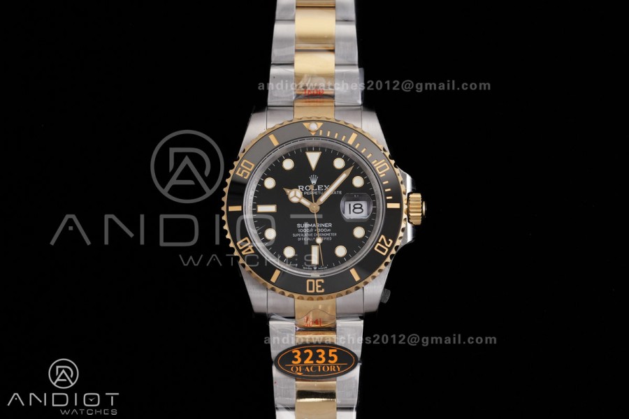 Submariner 41mm 126613 LN QF 1:1 Best Edition 904L SS/YG Case and Bracelet Black Dial QF3235