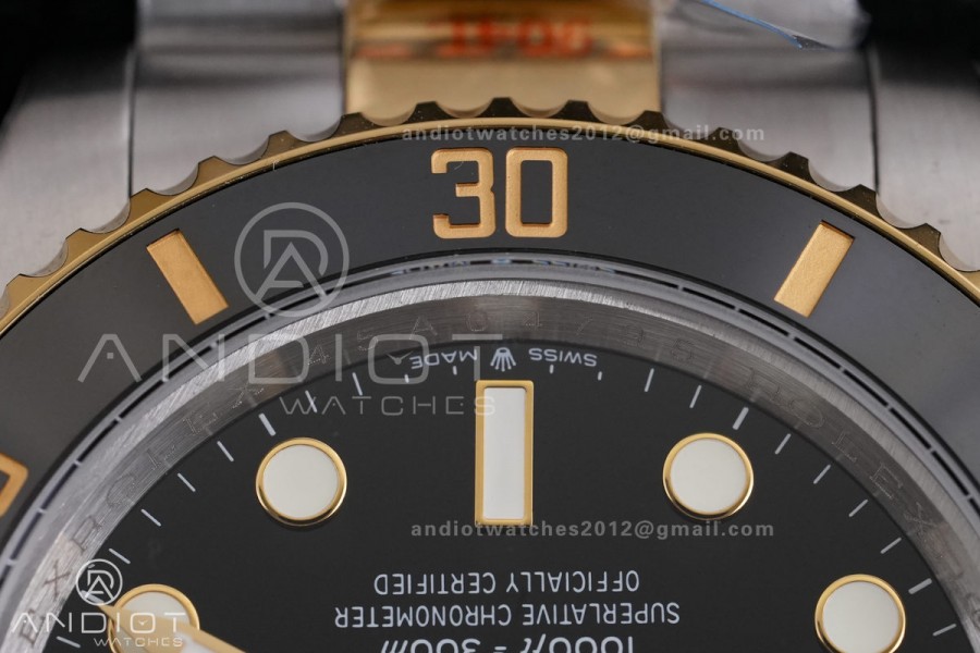 Submariner 41mm 126613 LN QF 1:1 Best Edition 904L SS/YG Case and Bracelet Black Dial QF3235