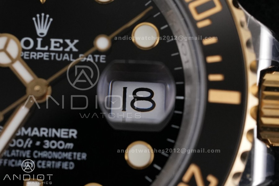 Submariner 41mm 126613 LN QF 1:1 Best Edition 904L SS/YG Case and Bracelet Black Dial QF3235