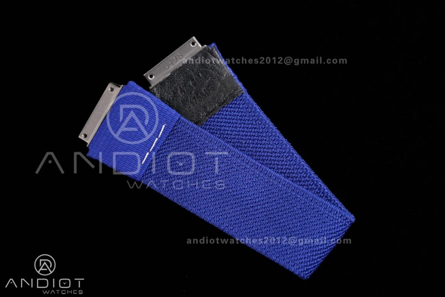 AVF RM67-02 France White NTPT Spain Skeleton Dial on Blue Elastic strap CRMA7 Clone