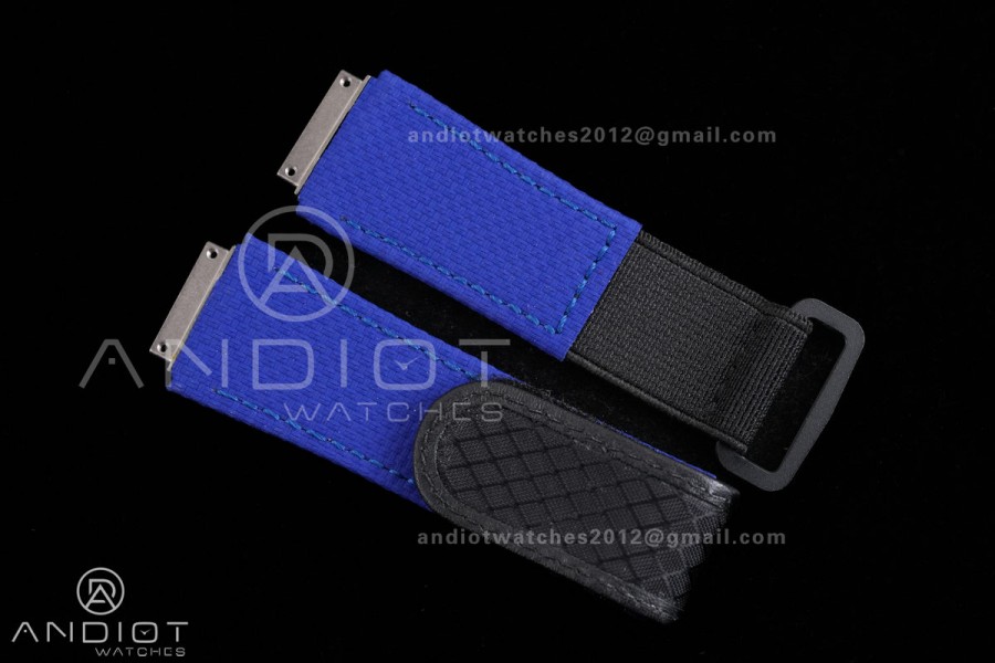 AVF RM67-02 France White NTPT Spain Skeleton Dial on Blue Elastic strap CRMA7 Clone