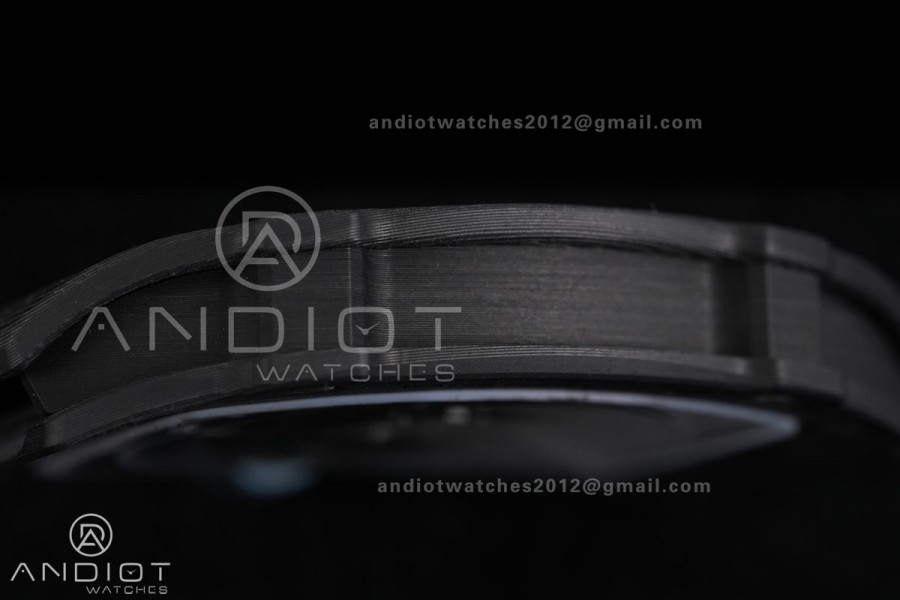 AVF RM67-02 Black NTPT Spain Skeleton Dial on light blue Elastic strap CRMA7 Clone