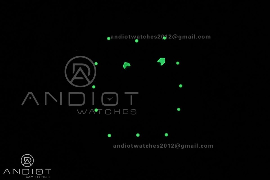 AVF RM67-02 Black NTPT Spain Skeleton Dial on light blue Elastic strap CRMA7 Clone