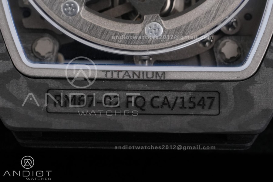 AVF RM67-02 Black NTPT Italy Dial on Red Nylon strap CRMA7 Clone