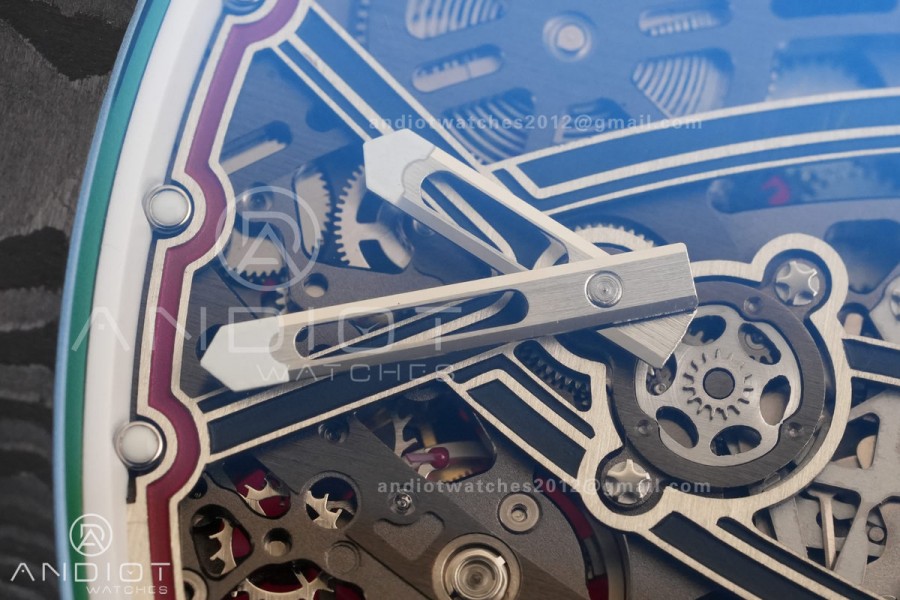 AVF RM67-02 Black NTPT Italy Dial on Red Nylon strap CRMA7 Clone