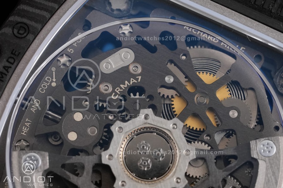 AVF RM67-02 Black NTPT Italy Dial on Red Nylon strap CRMA7 Clone