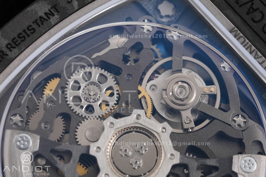 AVF RM67-02 Black NTPT Italy Dial on Red Nylon strap CRMA7 Clone